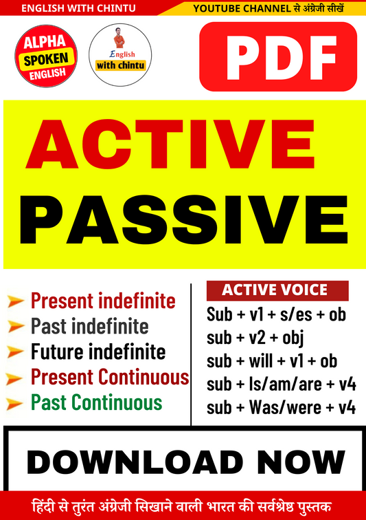 Active-Passive voice (PDF)